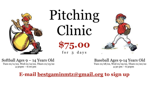 Baseball and Softball Pitching Clinic
