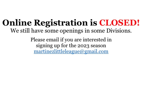 E-mail for Registration 