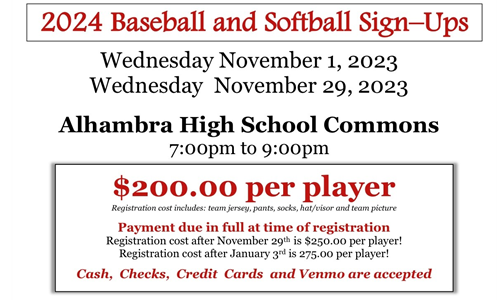 2024 Spring Sign Ups 