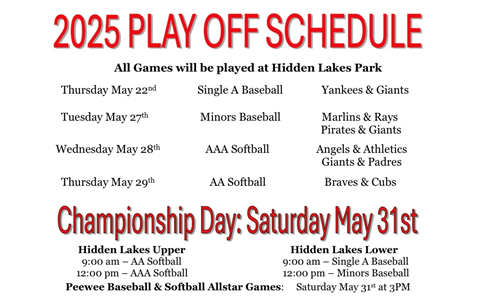 2025 Playoff Schedule 